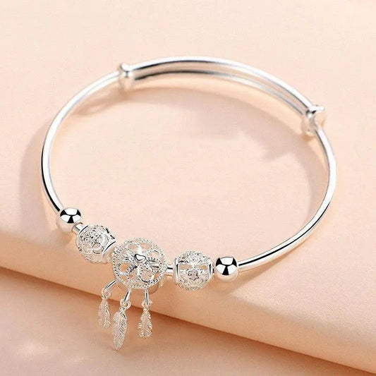 925 Silver Adjustable Dreamcatcher Bracelet 1