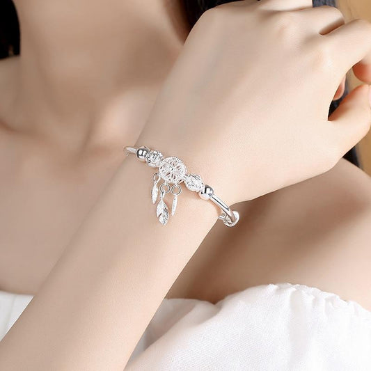 925 Silver Adjustable Dreamcatcher Bracelet 1