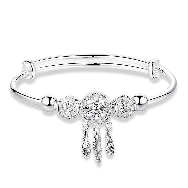 925 Silver Adjustable Dreamcatcher Bracelet 4