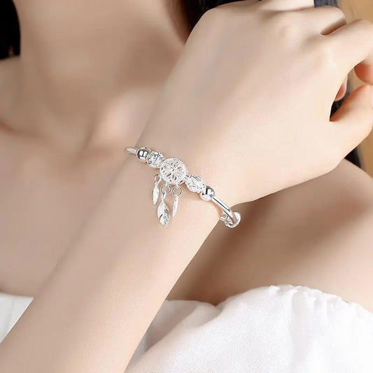 925 Silver adjustable dreamcatcher bracelet 1