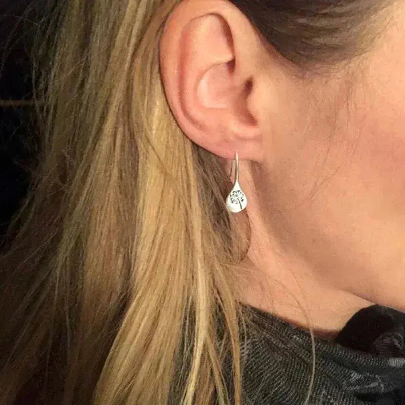 925 Sterling Silver Dandelion Earrings 2