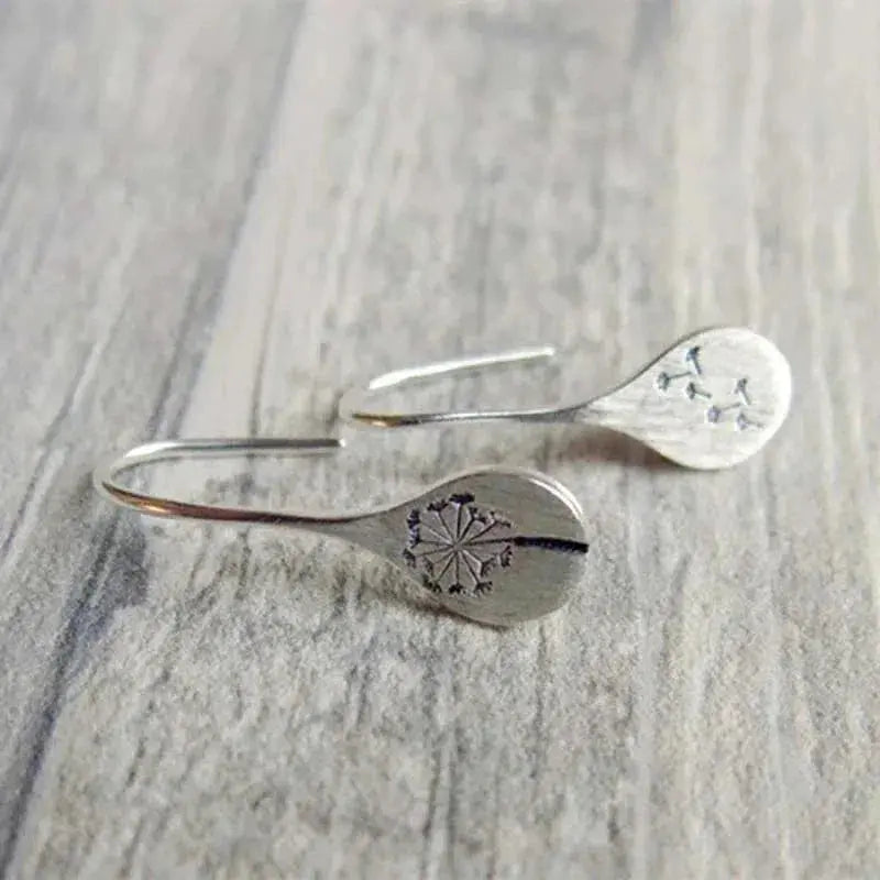 925 Sterling Silver Dandelion Earrings 3