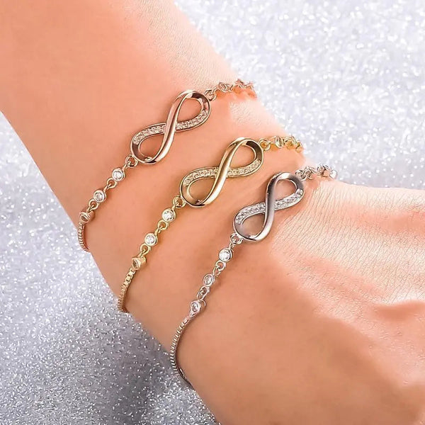 Adjustable Infinity Bracelet in Silver 1