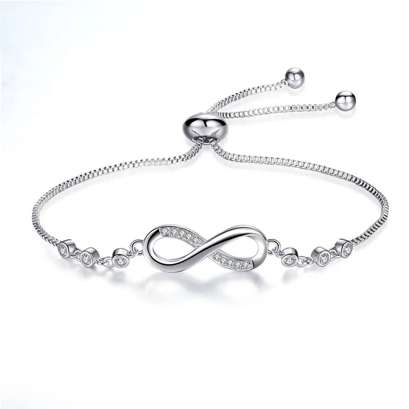 Adjustable Infinity Bracelet in Silver 3