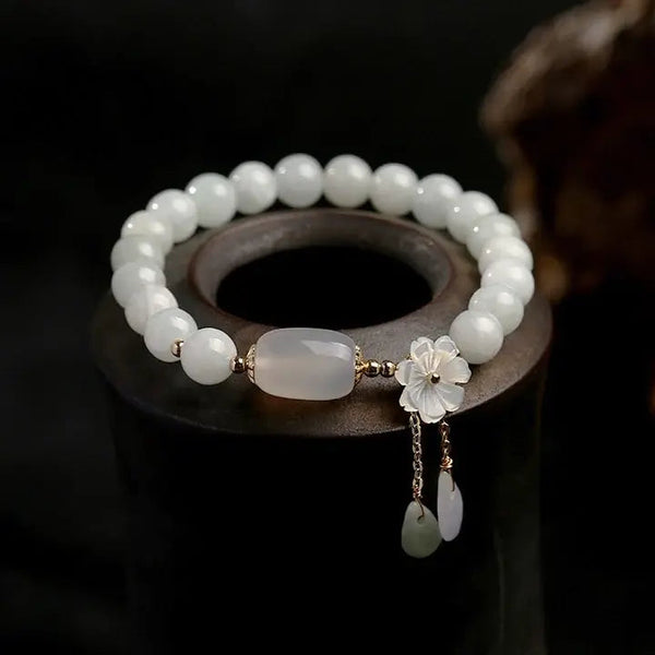 Aquamarine Bracelet with Pearls 0