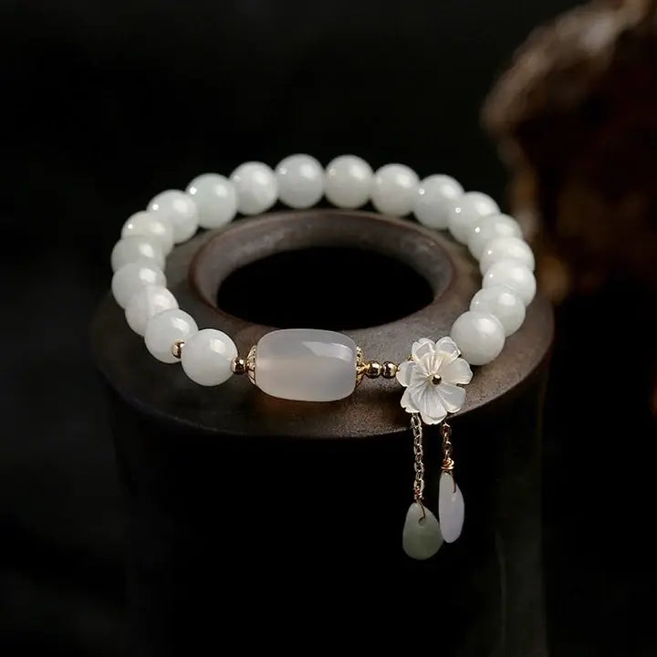 Aquamarine Bracelet with Pearls 0