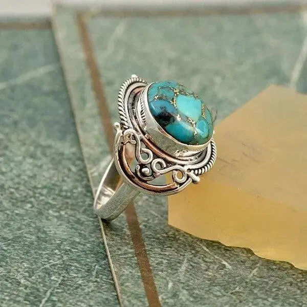 Boho Turquoise Ring 1