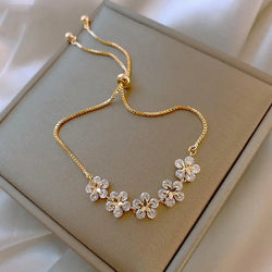 Bracelet Crystal Daisy in Gold 0