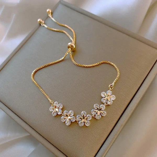 Bracelet Crystal Daisy in Gold 0