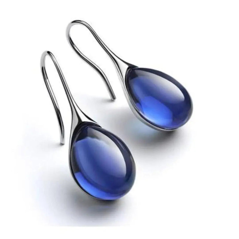 Crystal drop earrings in gold and silver 3