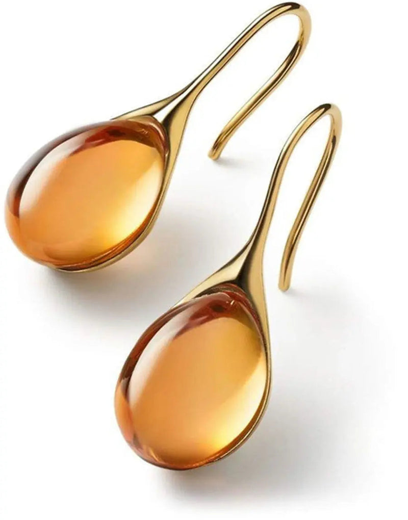 Crystal drop earrings in gold and silver 5
