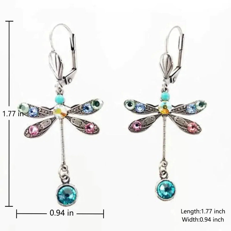 Elegant Carved Dragonfly Earrings 1