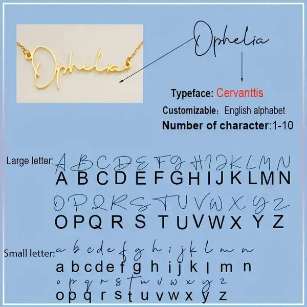 Elegant Custom Name Necklace 0