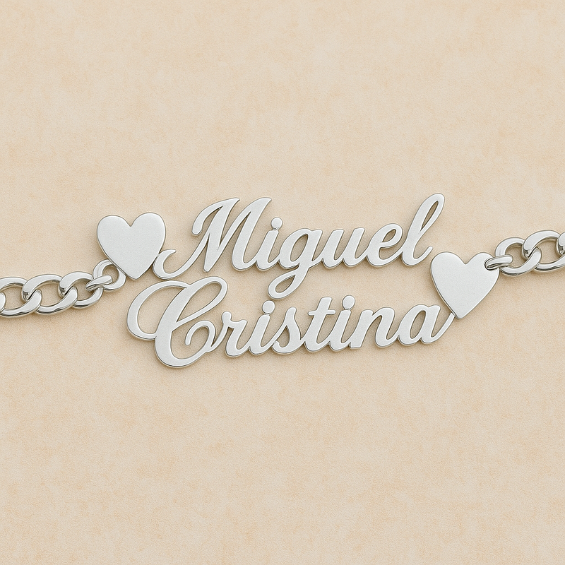Elegant Double Name Bracelet 2