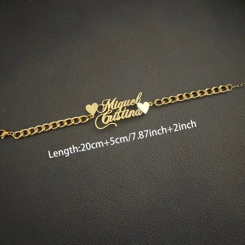 Elegant Double Name Bracelet 4