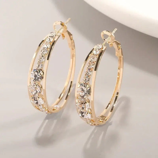 Elegant earrings made of gold plating 0