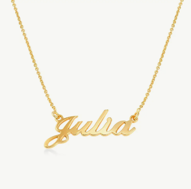 Exclusive Handcrafted Name Necklace with Personalized Engraving 0