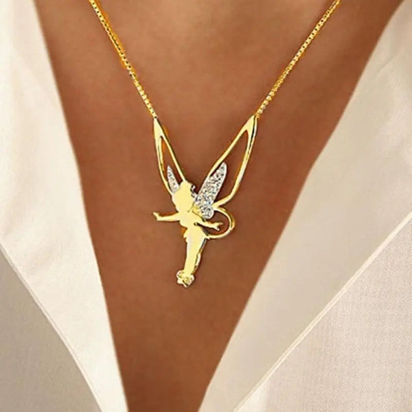 Fairy Necklace in Gold and Silver 1