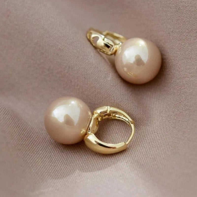 Gold-Plated Pearl Earrings 0