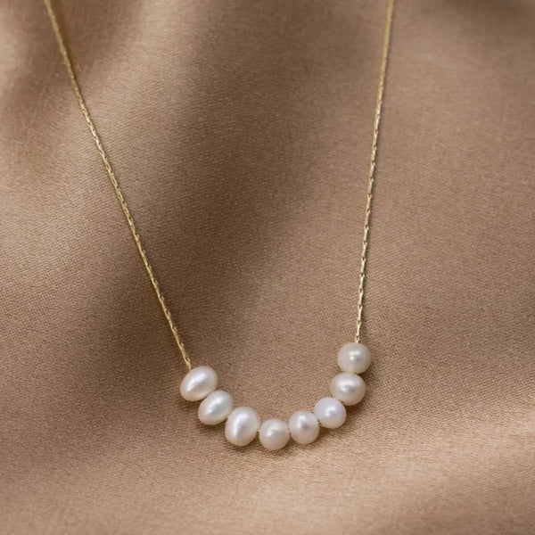 Gold Pearl Necklace 0
