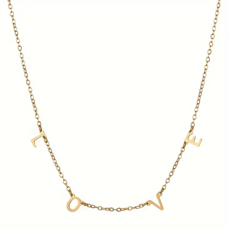 Golden Custom Initial Necklace 0