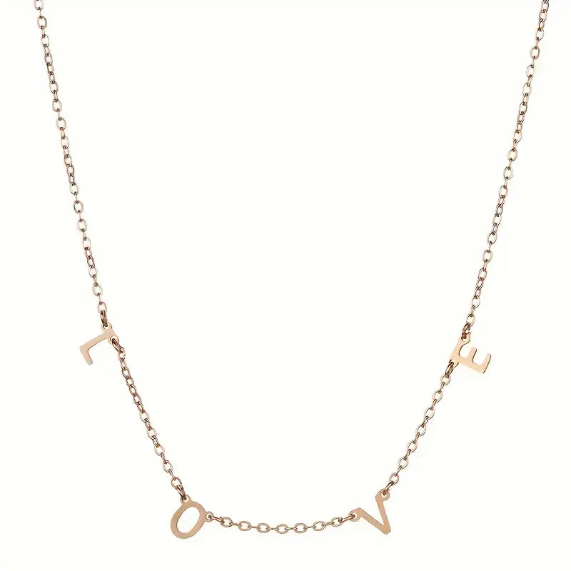 Golden Custom Initial Necklace 6