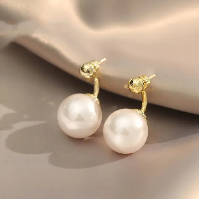Golden Pearl Earrings 0