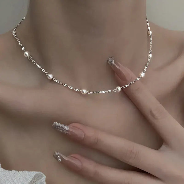 Golden Pearl Necklace 0