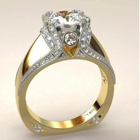 Golden Ring in Vintage Look 0