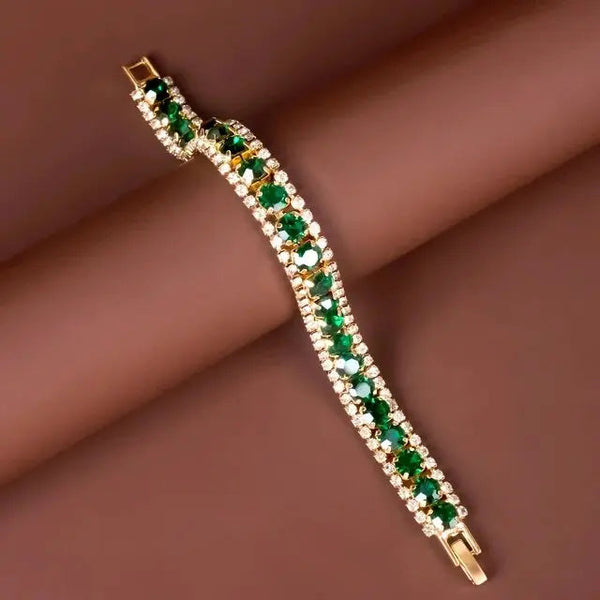 Golden green bracelet 0