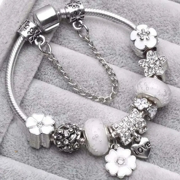 Gray Vintage Silver Bracelets 1