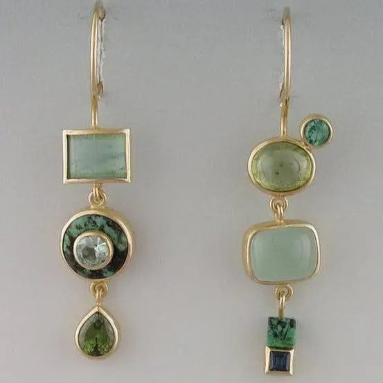 Green Vintage Earrings 0