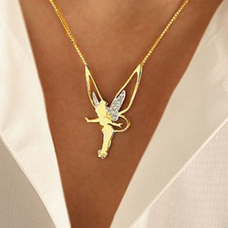 Happy Fairy Necklace made of Sterling Silver and Gold 0