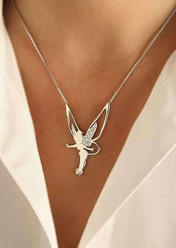Happy Fairy Necklace made of Sterling Silver and Gold 1