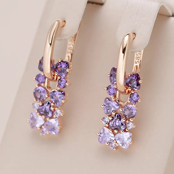 Mauve Elegant Earrings 0