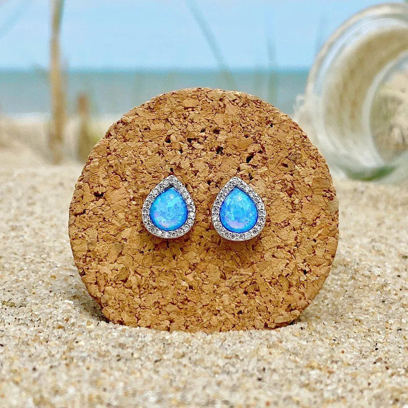 Opal and Silver Earrings 0