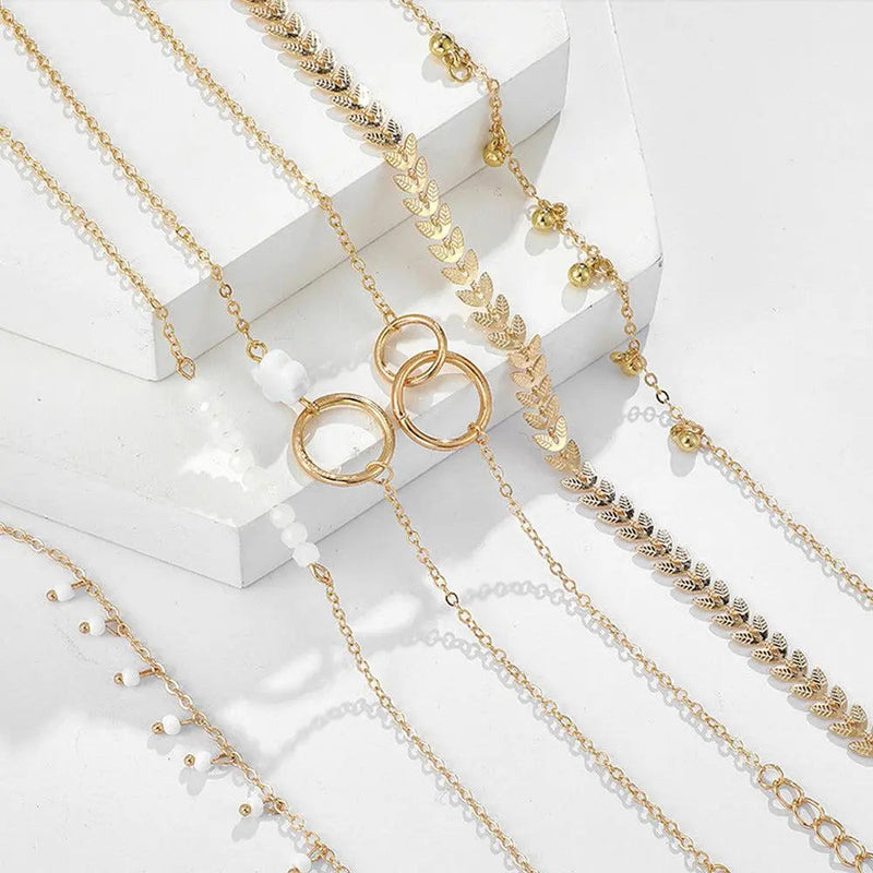 Pack of Boho Bracelets in Gold 2