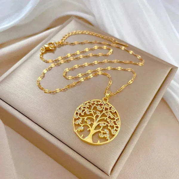 Roots of Life Necklace in Gold 0