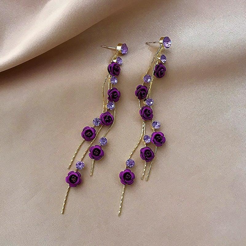 Rose Cascade Earrings 3