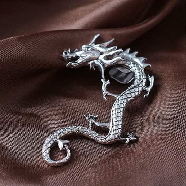 Silver Dragon Earrings 1