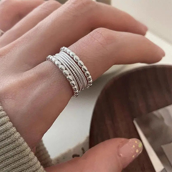 Sleek and simple silver ring – understated beauty 0