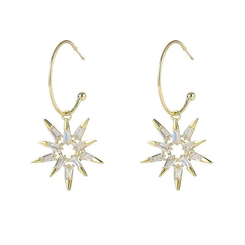 Star Earrings in Gold and Silver 2