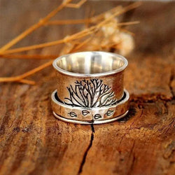 Tree of Life Spinner Meditation Ring 0