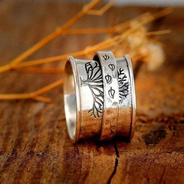Tree of Life Spinner Meditation Ring 4