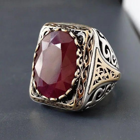 Turkish Vintage Seal Ring Red 0