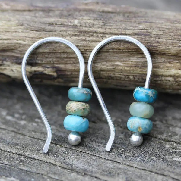 Turquoise Pearl Earrings 0