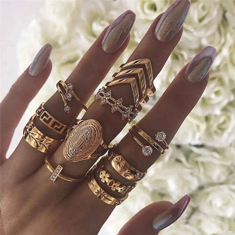 Unique Premium Pack of 8 to 12 Rings 3