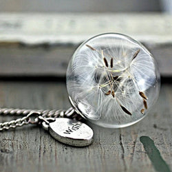 Vintage Dandelion Wish Necklace 0