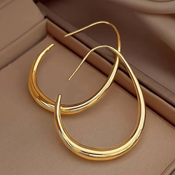 Vintage Gold Hoop Earrings 0
