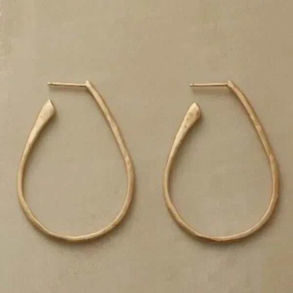 Vintage Gold Hoop Earrings 0